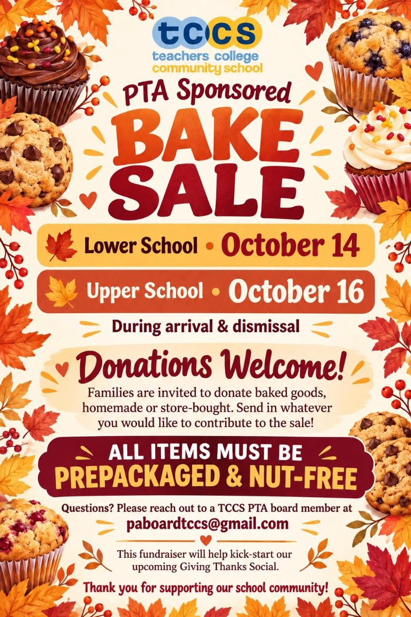 TCCS Bake Sale